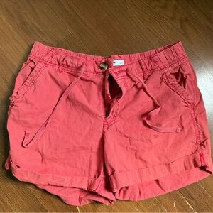 Sonoma coral Cargo Shorts Relaxed Fit Elastic Waist